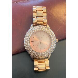 Women's 45mm Rose Gold Tone Trelu Watch, Crystal Accents